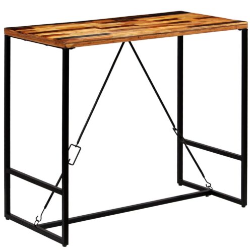 Bar Table Solid Reclaimed Wood 120x60x106cm - Image 4