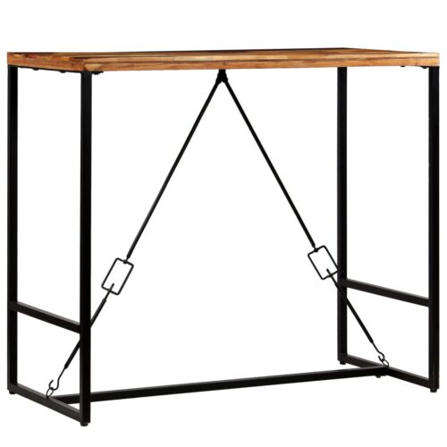 Bar Table Solid Reclaimed Wood 120x60x106cm - Image 9