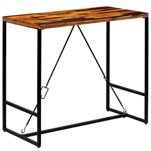 Bar Table Solid Reclaimed Wood 120x60x106cm - Image 11