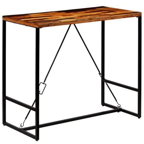 Bar Table Solid Reclaimed Wood 120x60x106cm - Image 12