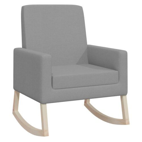 Rocking Chair Light Grey Fabric - Image 2