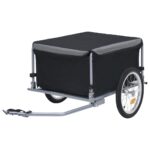 Bike Trailer Black Grey 65 kg