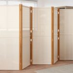 6-Panel Room Divider Cream White 420x180cm