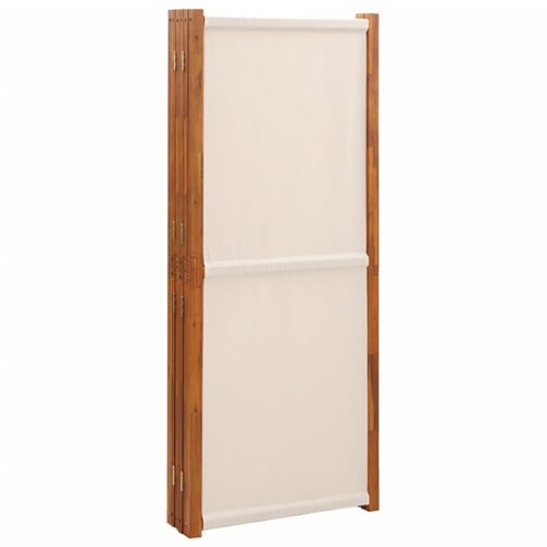 6-Panel Room Divider Cream White 420x180cm - Image 5