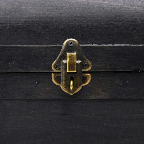 Wooden Treasure Chest Large Vintage Storage Box Display Ottoman Antique Table - Image 9