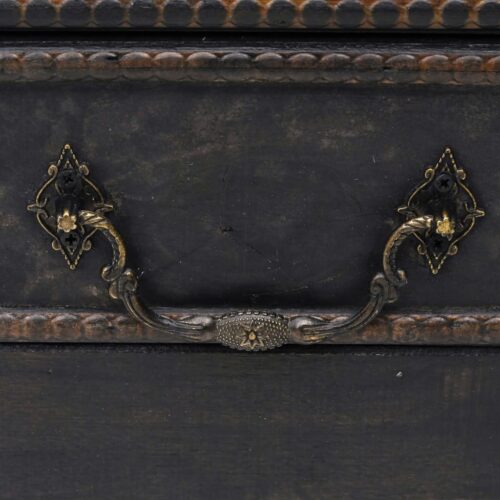 Wooden Treasure Chest Large Vintage Storage Box Display Ottoman Antique Table - Image 10