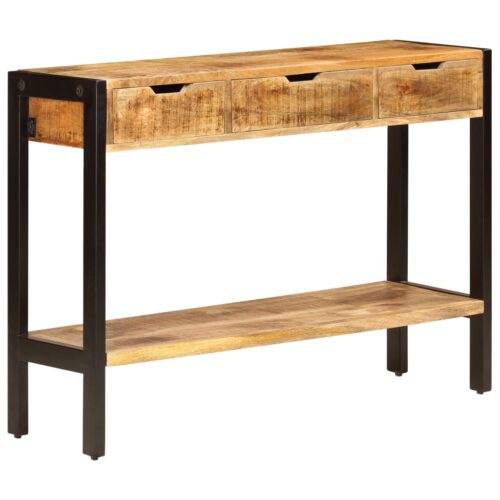 Sideboard with 3 Drawers 110x35x75cm Solid Mango Wood