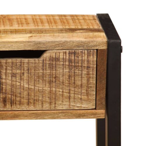 Sideboard with 3 Drawers 110x35x75cm Solid Mango Wood - Image 7