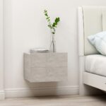 Bedside Cabinets 2pcs Concrete Grey 40x30x30cm Engineered Wood