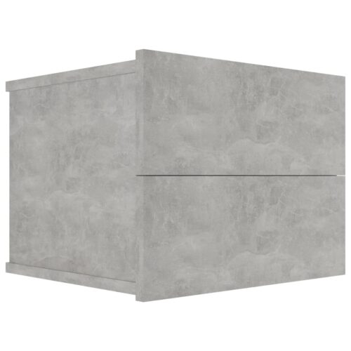 Bedside Cabinets 2pcs Concrete Grey 40x30x30cm Engineered Wood - Image 3