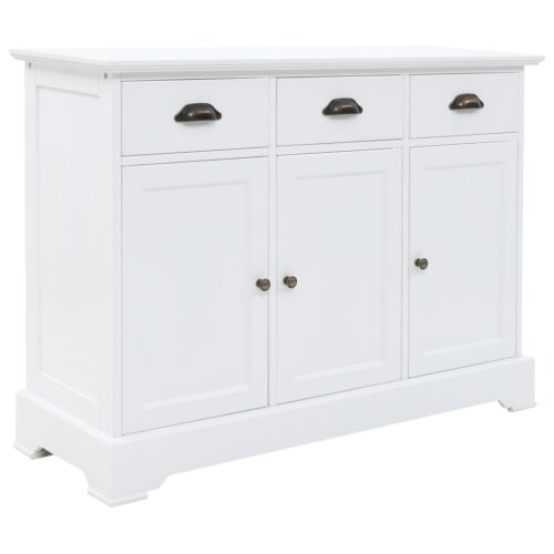 Sideboard with 3 Doors MDF Pinewood 105x35x77.5cm