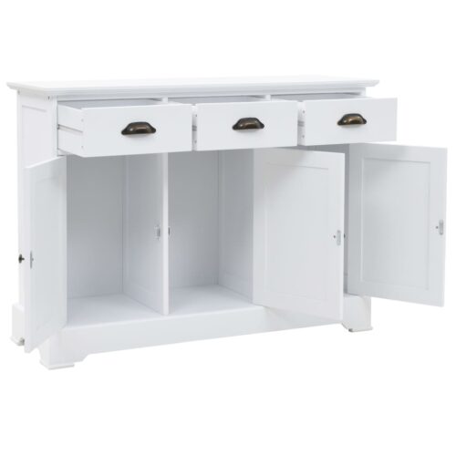 Sideboard with 3 Doors MDF Pinewood 105x35x77.5cm - Image 5