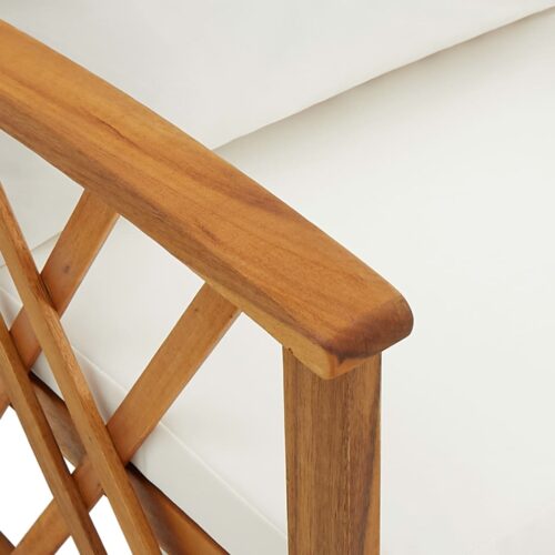 Garden Chairs with Cushions 2pcs Solid Acacia Wood - Image 7