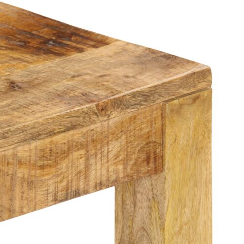 Coffee Table 80x80x40cm Solid Mango Wood - Image 4