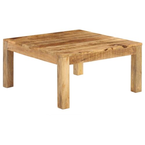 Coffee Table 80x80x40cm Solid Mango Wood - Image 10