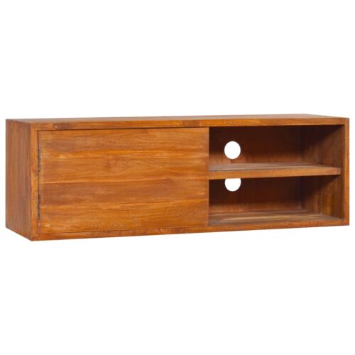 Wall-mounted TV Cabinet 90x30x30cm Solid Teak Wood