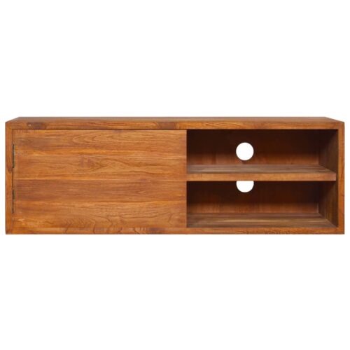 Wall-mounted TV Cabinet 90x30x30cm Solid Teak Wood - Image 3