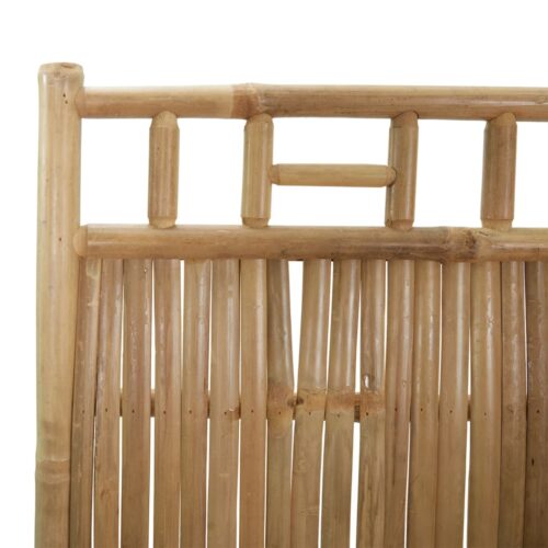 4-Panel Room Divider Bamboo 160x180cm - Image 6