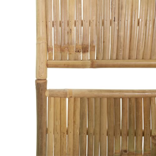 4-Panel Room Divider Bamboo 160x180cm - Image 7
