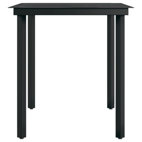 7-Piece Outdoor Dining Set Brown Black - Image 7
