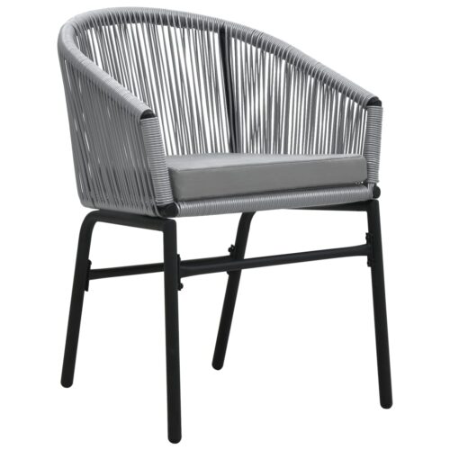 3-Piece Garden Dining Set Anthracite - Image 4