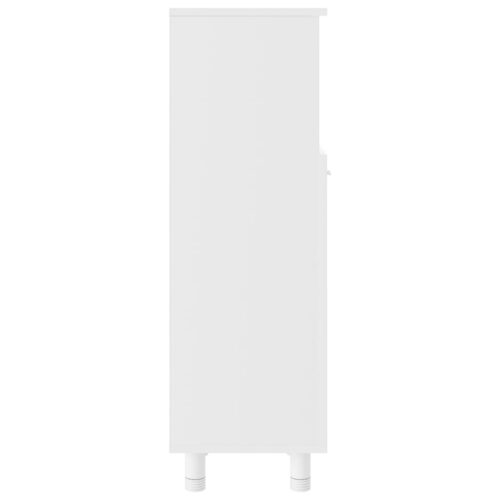 Bathroom Cabinet White 30x30x95cm Engineered Wood - Image 6