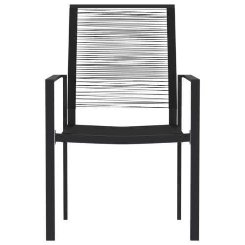 7-Piece Garden Dining Set Black Outdoor Patio Lounge Furniture - Image 4