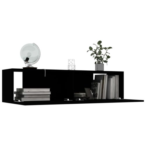 TV Cabinet Black 120x30x30cm Engineered Wood - Image 3