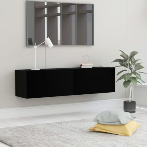 TV Cabinet Black 120x30x30cm Engineered Wood - Image 9