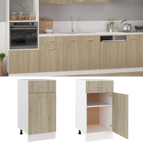 Drawer Bottom Cabinet Sonoma Oak 40x46x81.5cm Engineered Wood - Image 2