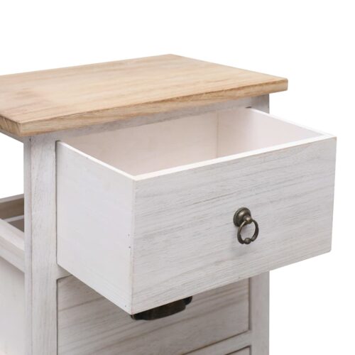 Side Cabinet 35x25x57cm Paulownia Wood - Image 5