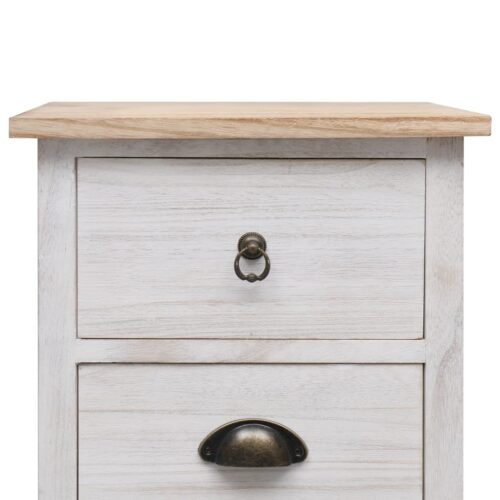Side Cabinet 35x25x57cm Paulownia Wood - Image 6