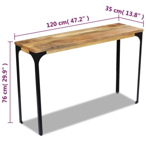 Console Table Mango Wood 120x35x76cm - Image 8