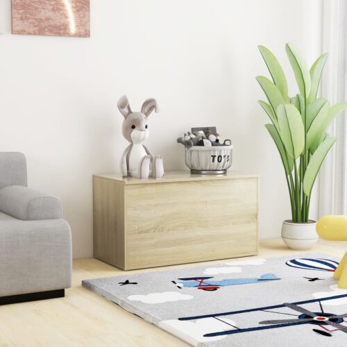 Storage Chest Sonoma Oak 84x42x46cm Engineered Wood - Image 10