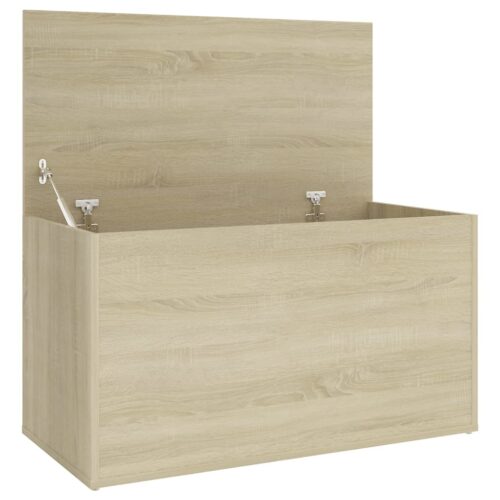 Storage Chest Sonoma Oak 84x42x46cm Engineered Wood - Image 7