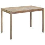 Dining Table 120x70x75cm Solid Acacia Wood