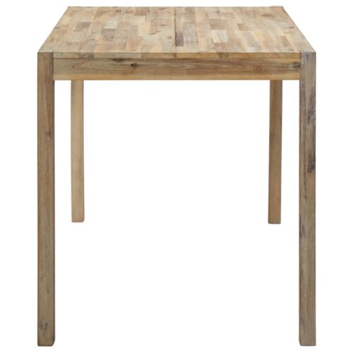 Dining Table 120x70x75cm Solid Acacia Wood - Image 3