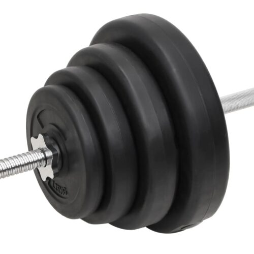 Barbell Dumbbell with Plates Set 120 kg Weight Training Bench Press Home Gym Fitness Exercise - Image 11