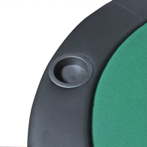 10-Player Foldable Poker Tabletop Green - Image 5