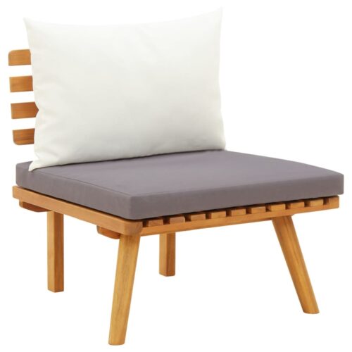 7-Piece Garden Lounge Set with Cushions Wood Timber Outdoor Patio Furniture Acacia - Image 5