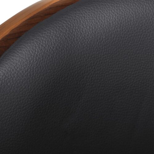 Bar Stool Bent Wood Faux Leather - Image 4