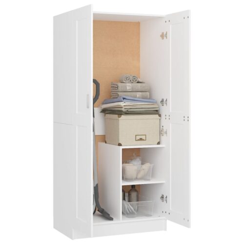 Wardrobe White 82.5x51.5x180cm Engineered Wood - Image 4