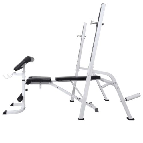 Workout Bench with Weight Rack Barbell Dumbbell Set 60.5kg - Image 3