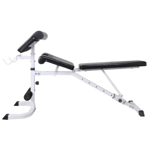 Workout Bench with Weight Rack Barbell Dumbbell Set 60.5kg - Image 6