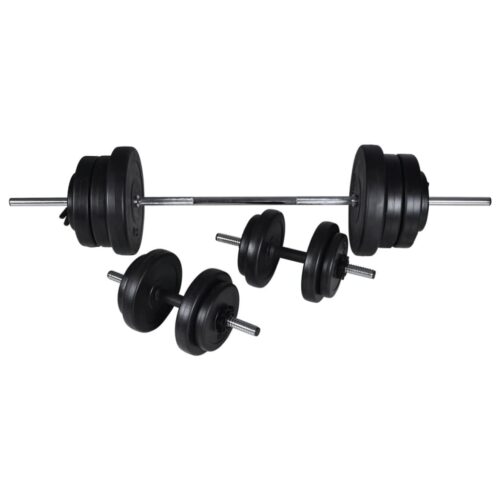 Workout Bench with Weight Rack Barbell Dumbbell Set 60.5kg - Image 8