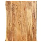 Table Top Solid Acacia Wood 80x(50-60)x2.5cm DIY Desk Panel Board