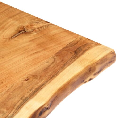 Table Top Solid Acacia Wood 80x(50-60)x2.5cm DIY Desk Panel Board - Image 3