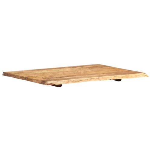 Table Top Solid Acacia Wood 80x(50-60)x2.5cm DIY Desk Panel Board - Image 5