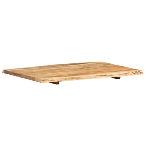 Table Top Solid Acacia Wood 80x(50-60)x2.5cm DIY Desk Panel Board - Image 6