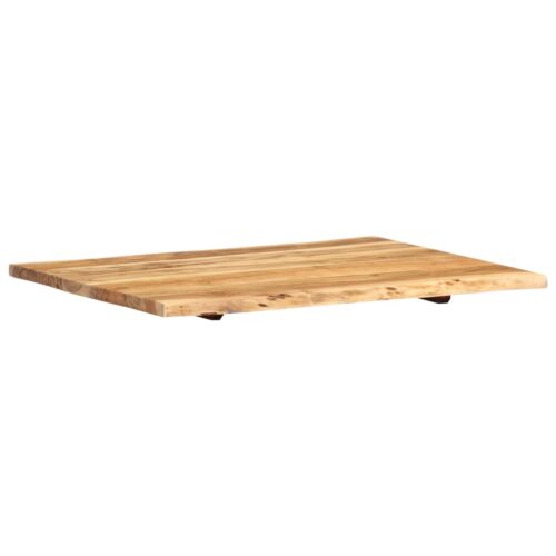 Table Top Solid Acacia Wood 80x(50-60)x2.5cm DIY Desk Panel Board - Image 7